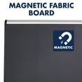 thumbnail image 4 of Quartet Prestige Plus Magnetic Fabric Bulletin Board, 3' x 2', Aluminum Frame, 4 of 5