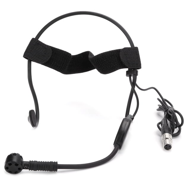 Mini micrófono de diadema de 3 pines, micrófono de condensador para sistema inalámbrico, transmisor y mezclador de audio.