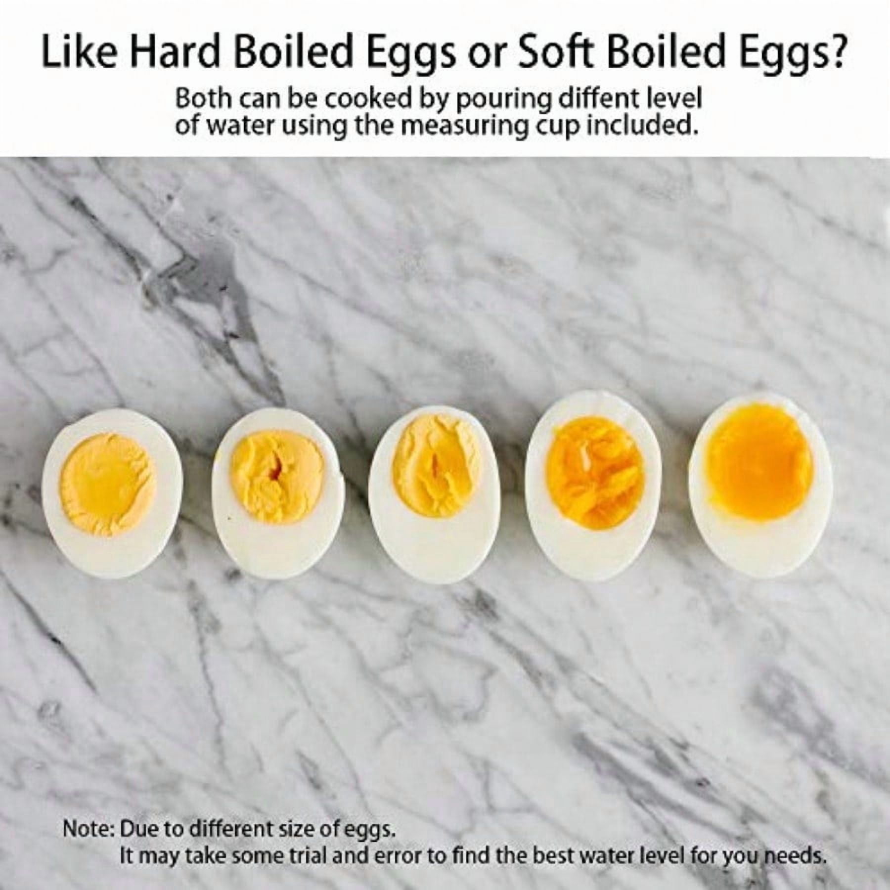 2-tier Egg Cooker Large 14 Eggs Capacity Electric Rapid Egg Maker Auto Off for Hard Boiled Eggs Poached Eggs Steamed Vegetables Seafood Dumplings