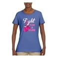 thumbnail image 2 of for a Support Awareness Womens Graphic T-Shirt, Light Blue, X-Large, 2 of 3