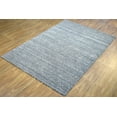 thumbnail image 3 of 5x8 Solid Gray Rug | Handmade Wool  &amp; Viscose Area Rug | TRD1007158, 3 of 9