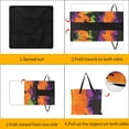 thumbnail image 3 of Colorful Tie Dye Vortex Waterproof Picnic Blanket with Foldable Zipper, Suitable for Outdoor Use, Suitable for Travel, Camping, Beaches, Parks, Grasslands, Picnic Blanket Accessories, 3 of 7