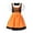 Orange, variant on Oktoberfest Dress for Girls Kids Teens Traditional German Bavarian Dirndl Dress with Maid Apron Halloween Outfit Girl's German Traditional Oktoberfest Skirt Dress
