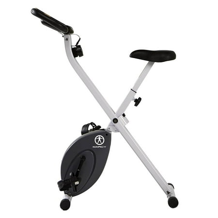 Marcy Foldable Exercise X-Bike Compact Cycling Home Gym Workout Equipment