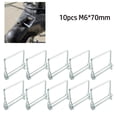 thumbnail image 4 of 10x M6*70mm Trailer Coupler Hitch Pin Lock Square Shape Towing Shaft Locking Pin, 4 of 7