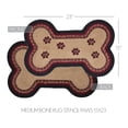 thumbnail image 5 of VHC Brands Braided Cotton Rug Medium, Cotton Area Rug, Accent Rug, Floor Decor, Connell Collection, Bone Shape 15x23, Burgundy, 5 of 5