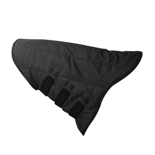 Almencla Horse Neck Cover 600D Oxford Cloth Warm Equestrian Accessory Neck Protection Black