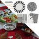 thumbnail image 5 of Juego de vajilla desechable de 97 piezas para fiestas con temática de rayas para suministros de fiesta de cumpleaños Negro, 5 of 9