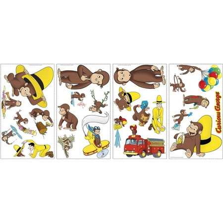 Curious George Wall Decor - RoomMates Curious George Peel and Stick Wall Decals