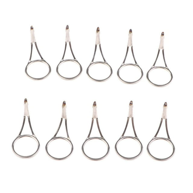 10pcs Guías de bricolaje Shamjiam kit de reparación de cañas de pescar