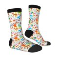 thumbnail image 3 of Uemuo Animals Pattern Women's Crew Socks, Soft Durable Breathable Moisture-Wicking with Odor Control Cotton socks, 3 of 9