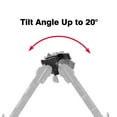 Fooletu Tiltable Foldable Quick Release Bipod, 7.59 Inches Aluminium