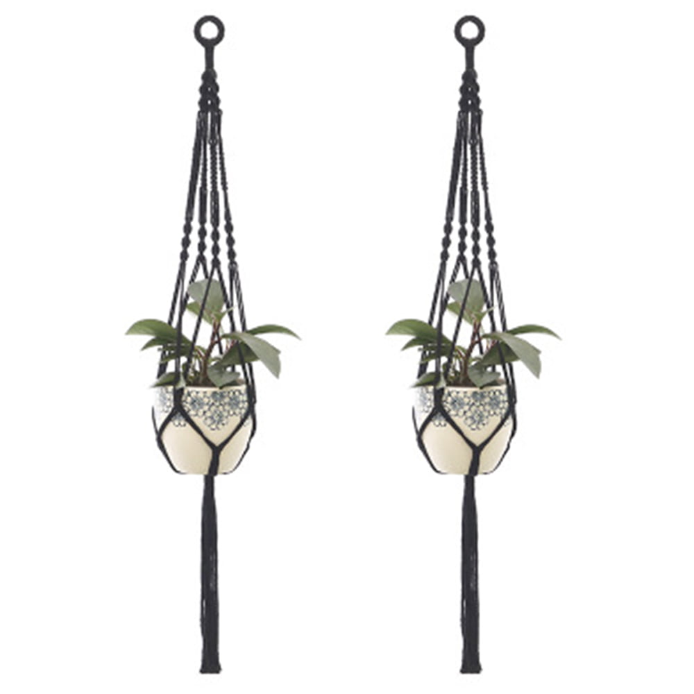 Details about   4x Macrame Plant Hanger Flower Pot Holder Hanging Basket Rope Wall Deco Art 