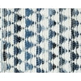thumbnail image 5 of Blue and White Geometric Denim Accent Rug, 2' x 5', 5 of 5