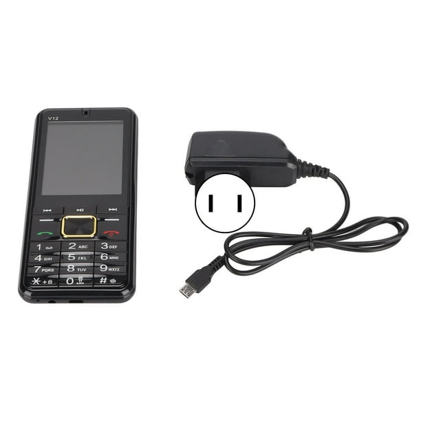 Teléfono celular desbloqueado V12 Nikou 2G para personas mayores 2,8 pulgadas