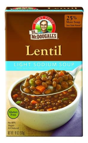 Dr. McDougall's Lentil Lower Sodium Soup - 18 oz