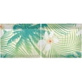 thumbnail image 3 of Coolnut Palm Tree Kitchen Curtains 2 Panels, UV Protected Tier Curtains Half Window Curtains for Guest Room Bathroom Sink Laundry Room Basement,24"x 27", 3 of 6
