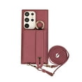 thumbnail image 6 of Decase Crossbody Wallet Case for Samsung Galaxy S23 Ultra, with Strap Adjustable Lanyard PU Leather Card Slot Purse Cover Protective Phone Case for Samsung Galaxy S23 Ultra 6.8 inch,Winered, 6 of 9