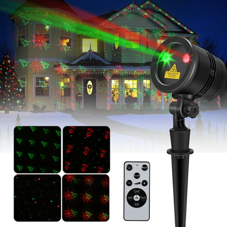 Projector Laser Lights,Waterproof Outdoor Indoor Garden Spotlight Lights with Wireless Remote Control for Party Holiday Wedding