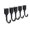 🍒 Black_Base#3433, variant on No-Drill Pegboard Hooks Storage Rack 5-Pack • Multi-Functional Movable Organizer Hooks • Wall-Mounted Pegboard Shelf for Headphones Tools Office
