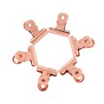 thumbnail image 2 of Miangastore Metal Binder Clips Small Gold Paper Clips Copper Electroplating 20Pcs 0.8In, 2 of 8