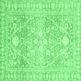 thumbnail image 1 of Ahgly Company Indoor Square Oriental Emerald Green Traditional Area Rugs, 4' Square, 1 of 4