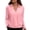 Pink, variant on ManxiVoo Womens Regular Fit Button Down Shirt Long Sleeve Cotton Blouse Wrinkle Resistant Comfortable Everyday Work Wear Essential Top L Size Grey