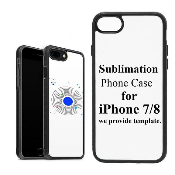 LAMICS 5PCS Sublimation Blank Phone Case Cover Blank Phone Case Compatible With iPhone 7/8, 4.7-Inch, Easy to Sublimate DIY Customize Heat Press Rubber Protective Case   Insert Matte Wholesale Pack