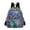 Irises Flower in Vase, variant on JIALIOU Mini Backpack Purse for Women Quilted Casual Daypack Small Travel Shoulder Bag, Irises Flower in Vase