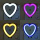 thumbnail image 2 of Control de iluminación inteligente en forma de corazón de 4 piezas, pequeño, 2 of 5
