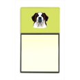 thumbnail image 1 of Carolines Treasures BB1308SN Checkerboard Lime Green Saint Bernard Refiillable Sticky Note Holder Or Postit Note Dispenser, 3 x 3 In., 1 of 1
