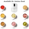 thumbnail image 3 of Mini picador de ajo eléctrico, mini picador de alimentos portátil recargable por USB, utilizado para picar ajo, jengibre, chile, carne picada, etc., utensilios de cocina-blanco 250ML Namotu WMZY-620, 3 of 6