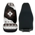 thumbnail image 4 of Uorisanigo Car Seat Covers, Auto Interior High Back Bucket Seat Covers, 2pcs Aztec African Tribal Saddle Blanket Elastic Back for Cars, Trucks, Van, SUV, Easy to Install, 4 of 7