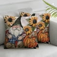 thumbnail image 3 of Ullo0ord Pumpkin Decor Pillow Covers Plaids Orange Pumpkin Sunflower Decorations Throw Pillow Cases Thanksgiving, 3 of 7