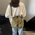 thumbnail image 4 of Women Drawstring Bucket Bag Trendy Handbag Backpack Shoulder Bag Crossbody Bag, 4 of 21
