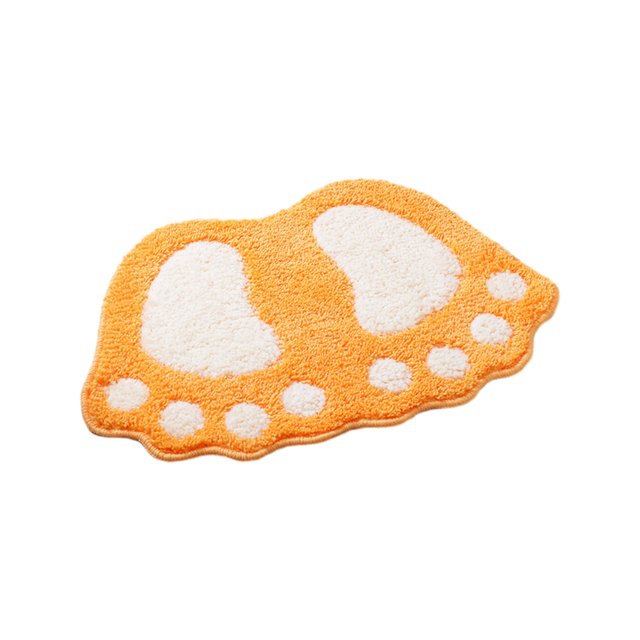 Toystoory Alfombra de baño para casas con estilo: antideslizante, fácil de limpiar, duradera, cómoda, ecológica, alfombrillas antideslizantes Decoración del hogar naranja 40*60