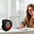 thumbnail image 5 of Azrian Space Heater,Portable Remote Control Electric Heater High Output Fan,for Home Bedroom Office Desk Indoor Use, 5 of 8