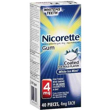 GlaxoSmithKline Nicorette Stop Smoking Aid, 40 ea