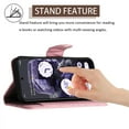 thumbnail image 5 of Elegant Case for Google Pixel 8A Wallet Case RFID Blocking Card Slots Holder with Shoulder&Crossbody Strap, Magnetic Folio Kickstand Handbag Flip Phone Cover for Google Pixel 8A, Pink, 5 of 8