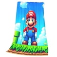 thumbnail image 7 of Lsque Mario Pattern Fuzzy Fleece Throw Blanket Extra Large,Super Soft,Fluffy and Warm Blankets for Couch,Bed,All Season Use (50"x40"), 7 of 7
