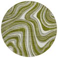 thumbnail image 2 of Addison Rugs Chantille Indoor/Outdoor Transitional Swirls Olive Washable Round Rug, 8' x 8', 2 of 6