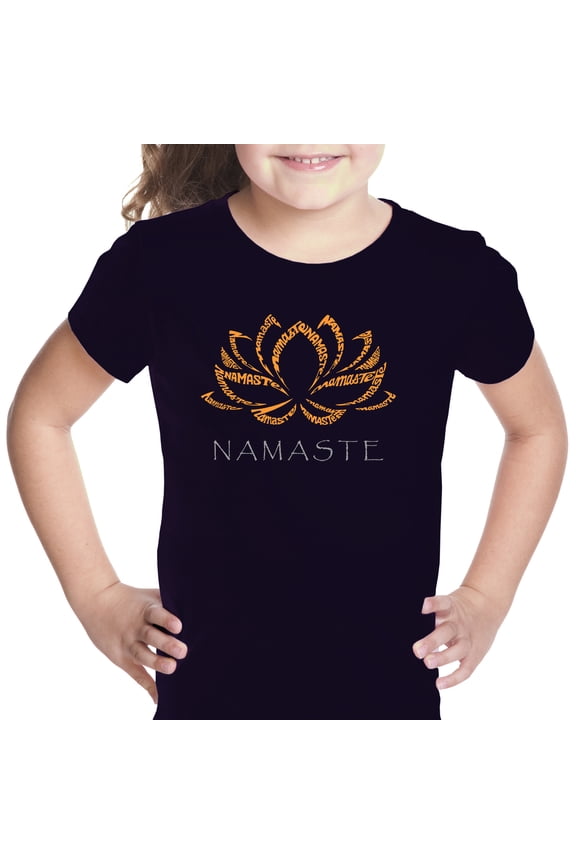 Girl's Word Art T-shirt - Namaste