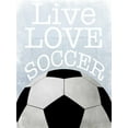 thumbnail image 2 of Prime, Marcus 12x14 Gold Ornate Wood Framed with Double Matting Museum Art Print Titled - Soccer Love, 2 of 4