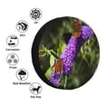 thumbnail image 4 of Fotbe butterfly bush flower Pattern Spare Tire Cover Thickening Universal Fit for Jeep, Trailer, RV, SUV, Truck, Tough Tire Wheel Soft Cover-14 inch, 4 of 6