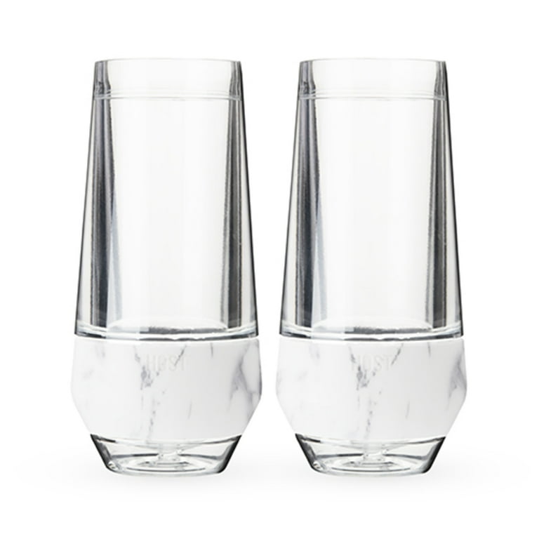 Champagne Flutes Glasses Set of 2 Double Walled Insulated Cups, Gifts for  Her