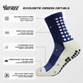 thumbnail image 3 of 4 Pairs Mens Grip Soccer Socks Non Slip Grippy Women Socks for Football Basketball Sports, 3 of 7