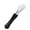 Black, variant on ievspot Cream Scoop Tool 304 Stainless Steel Ice Cream Spatula Rose Shape Dessert Tool with Non-slip Handle Ideal for Gelato Smoothies Pudding Dishwasher Safe