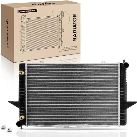 A-Premium Engine Coolant Radiator Assembly with Transmission Oil Cooler Compatible with Volvo C70, S70, V70, 1999 2000 2001 2002 2003 2004, Automatic Transmission, Replace# 360000012, 86014511