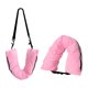 thumbnail image 1 of Almohada de viaje rellenable para una bolsa de almacenamiento de equipaje adicional en solución de la solución multifuncional para avión con correa Rosa, 1 of 8