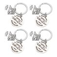 thumbnail image 4 of Housewarming Theme Keychain Organize Keys House Shape Silver 2.5x2.5x5cm 4Pcs, 4 of 4